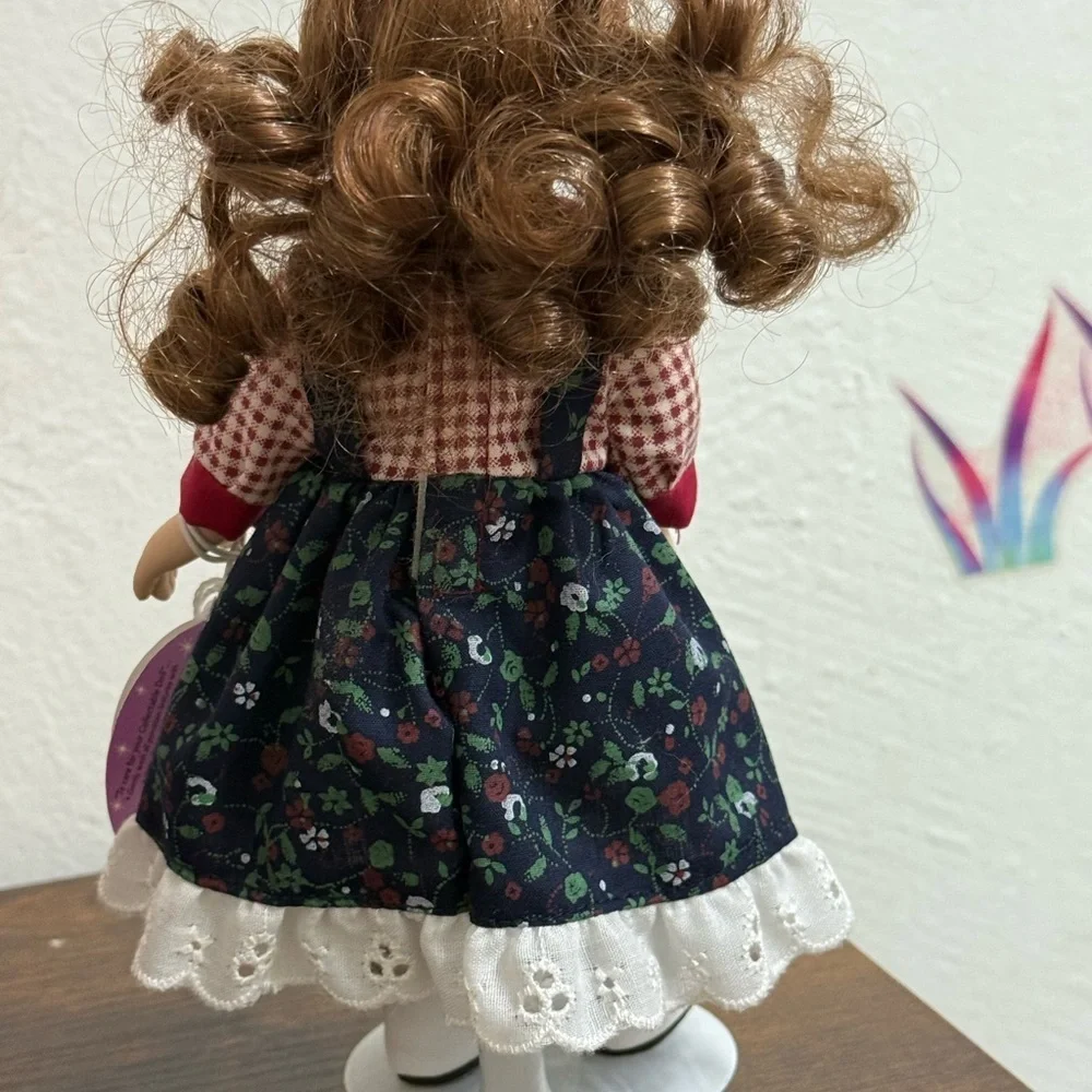 Russ Doll with Navy Floral Dress and Red Accents